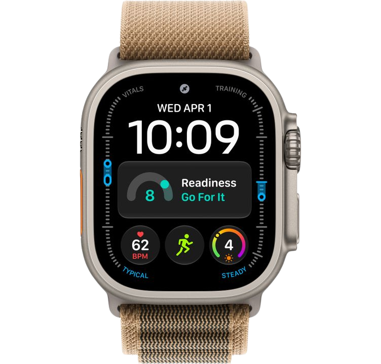 Часы Apple Watch Ultra 4 49mm Natural Titanium Case Alpine Loop Desert M