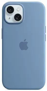 Чехол для iPhone 15 Plus Silicone Case with MagSafe Winter Blue