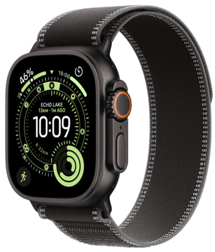Часы Apple Watch Ultra 3 2025 49mm Black Titanium Case Trail Loop Black/Charcoal S/M