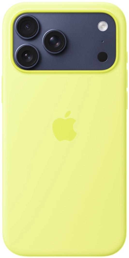 Чехол Apple iPhone 17 Pro Max Silicone Case with MagSafe Neon Yellow