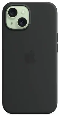Чехол для iPhone 15 Plus Silicone Case with MagSafe Black