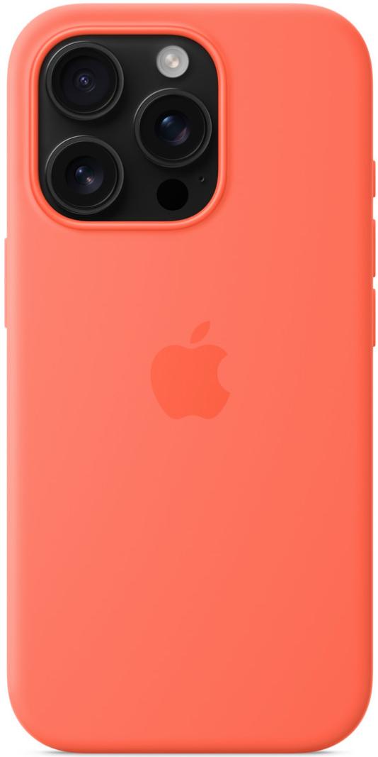 Чехол для iPhone 16 Pro Silicone Case with MagSafe Tangerine