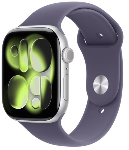 Часы Apple Watch 11 46mm Silver Aluminium Case GPS Sport Band Purple Fog M/L Часы Apple Watch 11 46mm Silver Aluminium Case GPS Sport Band Purple Fog M/L