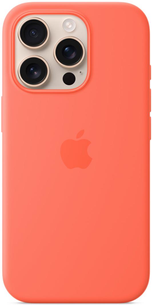Чехол для iPhone 16 Pro Max Silicone Case with MagSafe Tangerine