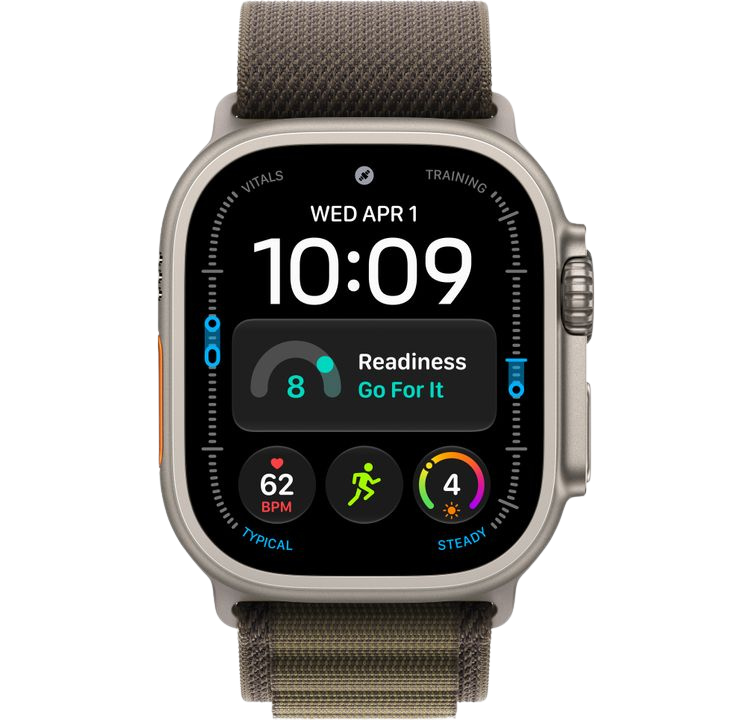 Часы Apple Watch Ultra 4 49mm Natural Titanium Case Alpine Loop Dark Olive S