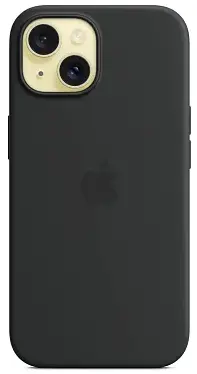 Чехол для iPhone 15 Plus Silicone Case with MagSafe Black