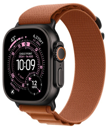 Часы Apple Watch Ultra 3 2025 49mm Black Titanium Case Alpine Loop Terra Cotta L