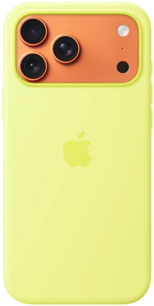 Чехол Apple iPhone 17 Pro Max Silicone Case with MagSafe Neon Yellow