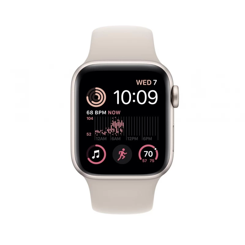 Часы Apple Watch Series SE2 2024 44mm Starlight Aluminium Case GPS Sport Band Starlight M/L Часы Apple Watch Series SE2 2024 44mm Starlight Aluminium Case GPS Sport Band Starlight M/L