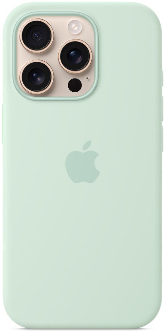 Чехол для iPhone 16 Pro Max Silicone Case with MagSafe Aquamarine