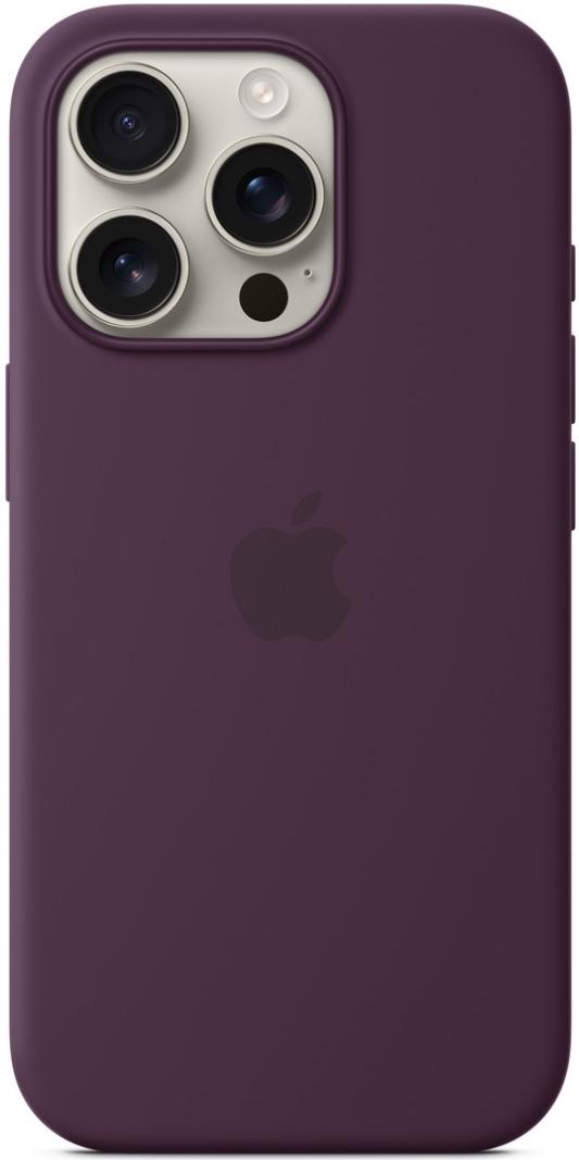 Чехол для iPhone 16 Pro Max Silicone Case with MagSafe Plum