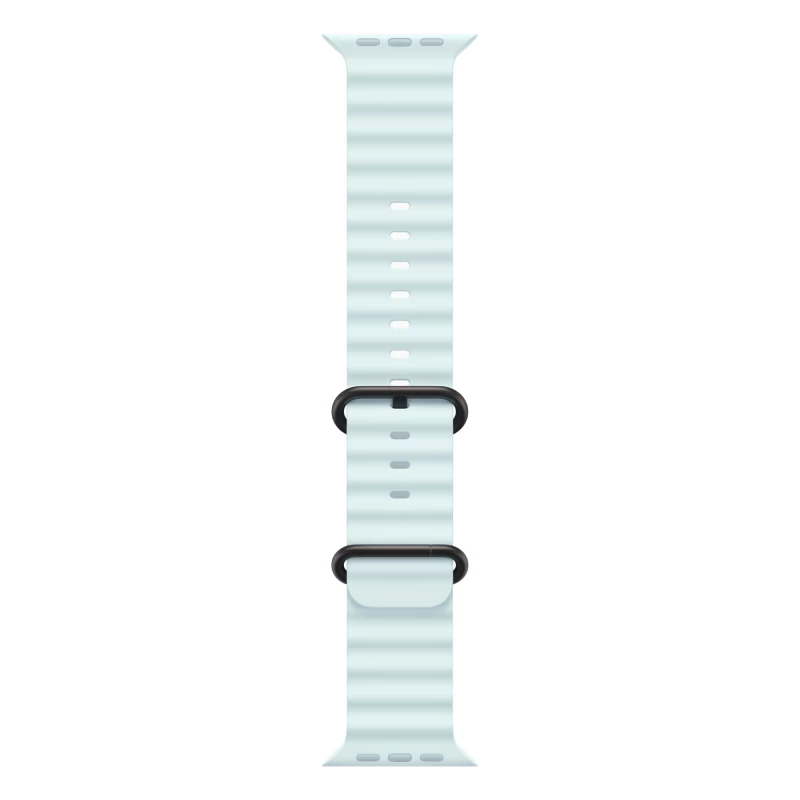 Часы Apple watch Ultra 2 2024 49mm Black Titanium Case Ocean Band Ice Blue