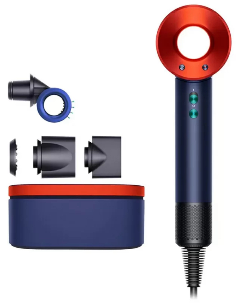 Фен Dyson Supersonic HD15 Blue Topaz Orange Gift Edition  Фен Dyson Supersonic HD15 Blue Topaz Orange Gift Edition