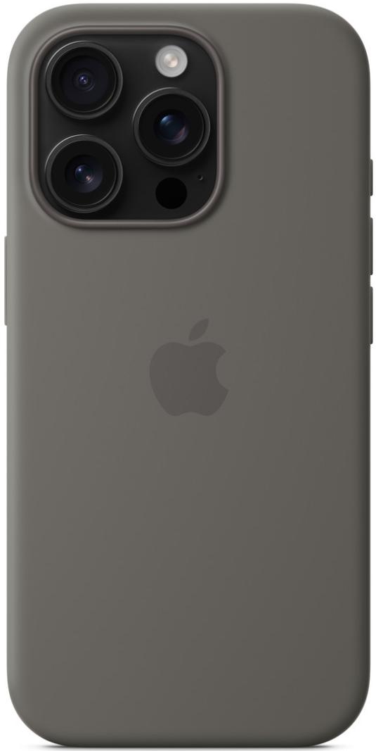 Чехол для iPhone 16 Pro Silicone Case with MagSafe Stone Gray