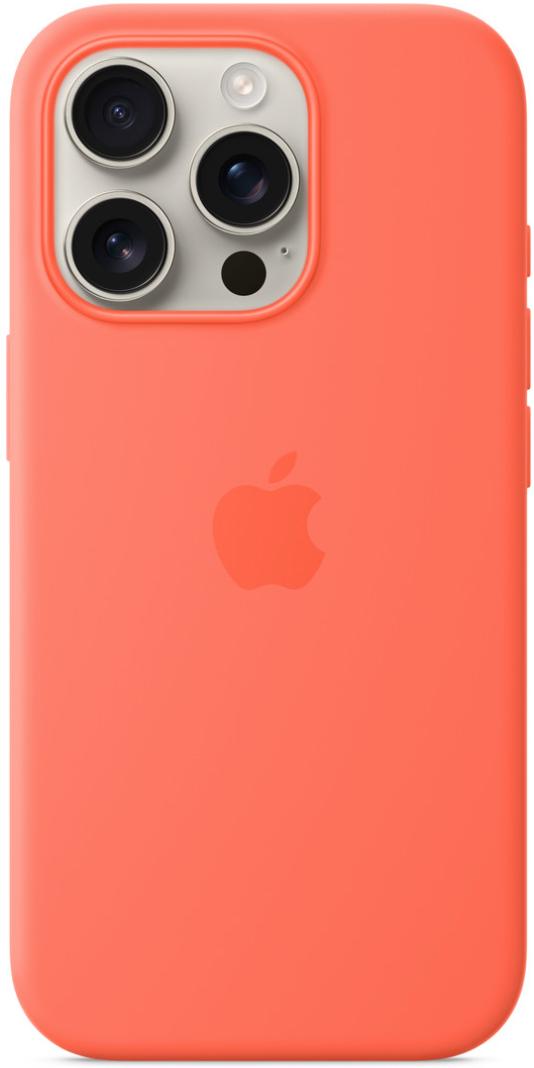 Чехол для iPhone 16 Pro Silicone Case with MagSafe Tangerine
