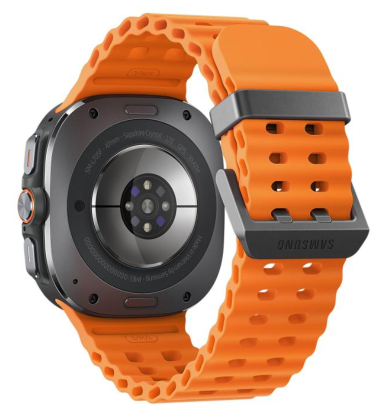 Часы Samsung Galaxy Watch Ultra 47mm LTE Titanium Gray Marine Band Orange (2024)