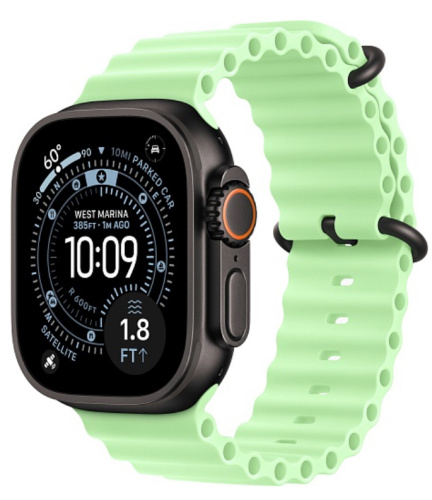Часы Apple Watch Ultra 3 2025 49mm Black Titanium Case Ocean Band Neon Green