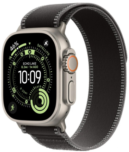 Часы Apple Watch Ultra 3 2025 49mm Natural Titanium Case Trail Loop Black/Charcoal M/L Часы Apple Watch Ultra 3 2025 49mm Natural Titanium Case Trail Loop Black/Charcoal M/L