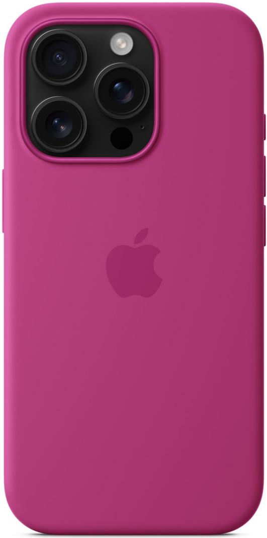 Чехол для iPhone 16 Pro Max Silicone Case with MagSafe Fuchsia