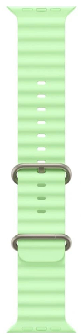 Часы Apple Watch Ultra 3 2025 49mm Natural Titanium Case Ocean Band Neon Green