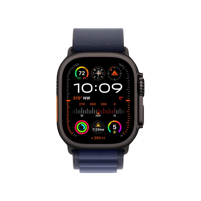 Часы Apple watch Ultra 2 2024 49mm Black  Titanium Case Alpine Loop Navy L