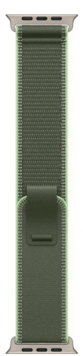 Часы Apple Watch Ultra 3 2025 49mm Natural Titanium Case Trail Loop Green/Neon S/M