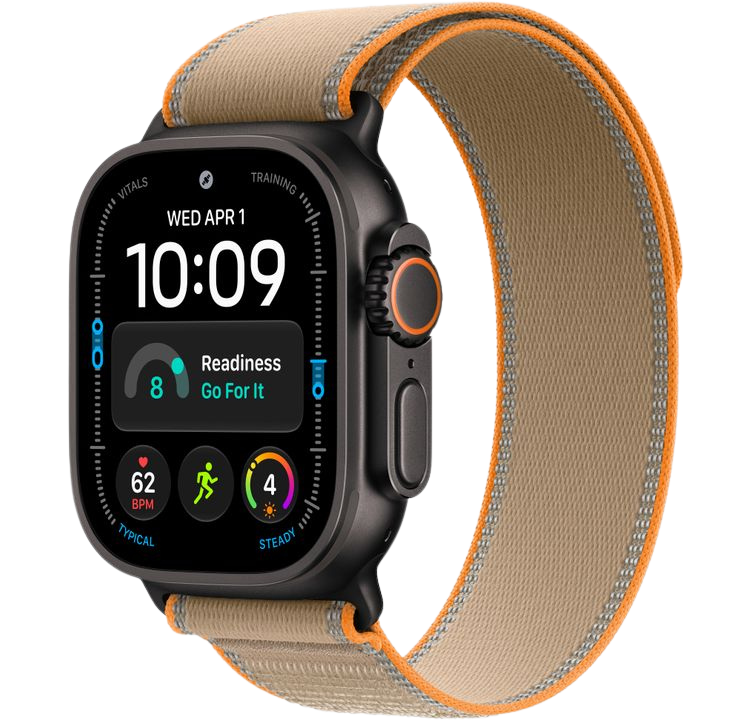 Часы Apple Watch Ultra 4 49mm Black Titanium Case Trail Loop Sand S/M