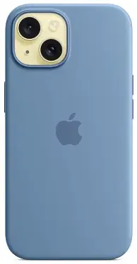 Чехол для iPhone 15 Plus Silicone Case with MagSafe Winter Blue