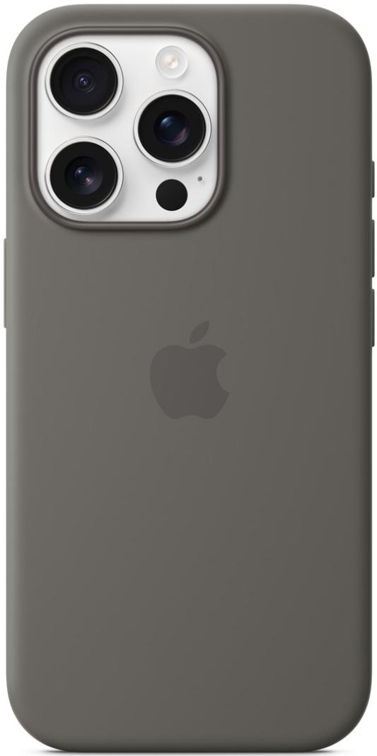 Чехол для iPhone 16 Pro Silicone Case with MagSafe Stone Gray