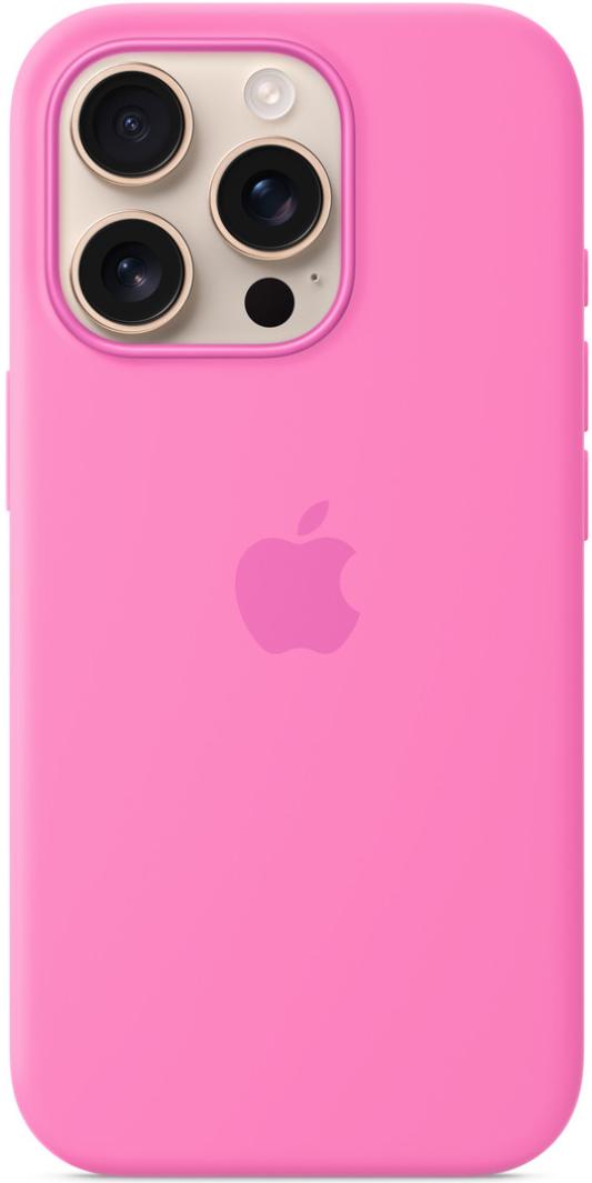 Чехол для iPhone 16 Pro Silicone Case with MagSafe Peony