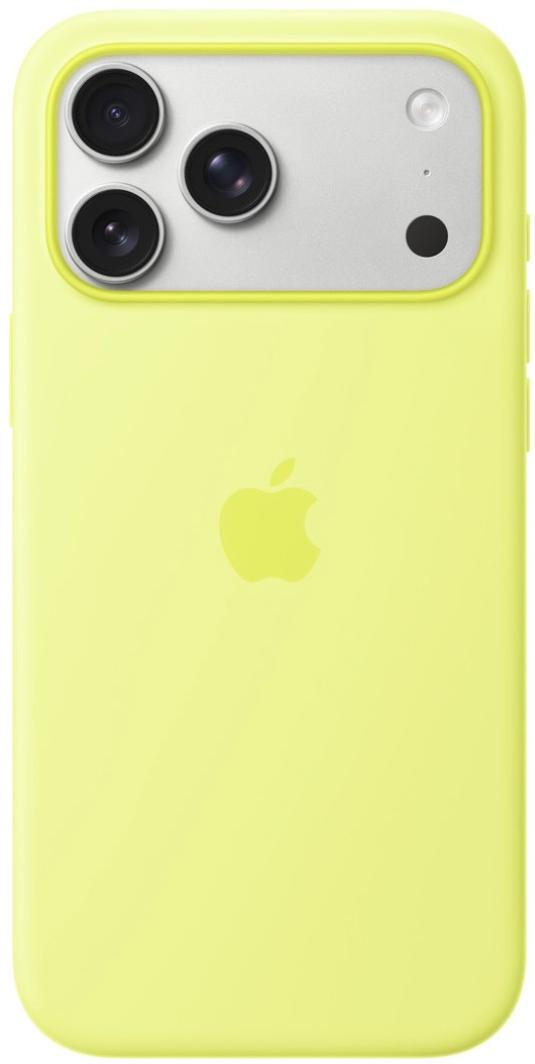 Чехол Apple iPhone 17 Pro Max Silicone Case with MagSafe Neon Yellow