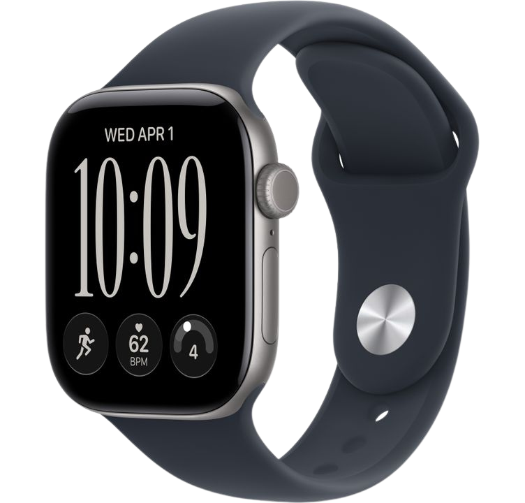 Часы Apple Watch Series 12 42mm Space Gray Aluminum Case GPS Sport Band Navy Blue S/M
