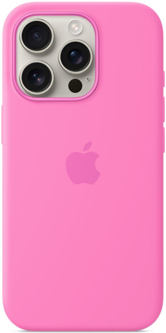 Чехол для iPhone 16 Pro Silicone Case with MagSafe Peony