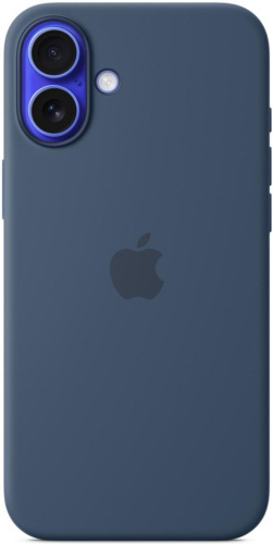 Чехол для iPhone 16 Plus Silicone Case with MagSafe Denim
