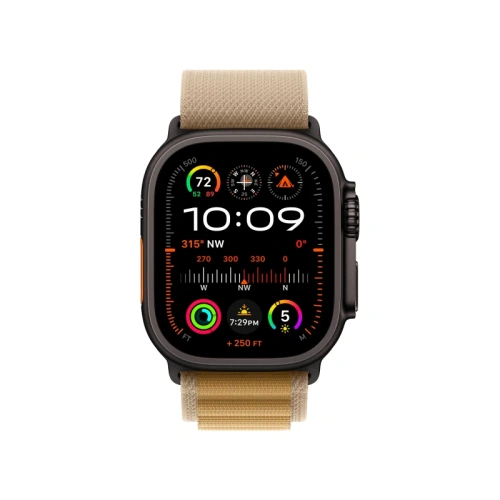 Часы Apple watch Ultra 2 2024 49mm Black Titanium Case Alpine Loop Tan S