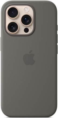 Чехол для iPhone 16 Pro Silicone Case with MagSafe Stone Gray