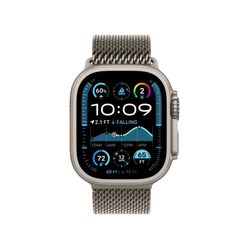 Часы Apple watch Ultra 2 2024 49mm Natural Titanium Case Titanium Milanese Loop Natural S