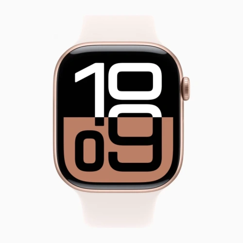 Часы Apple Watch Series 10 42mm Rose Gold Aluminium Case Sport Band S/M