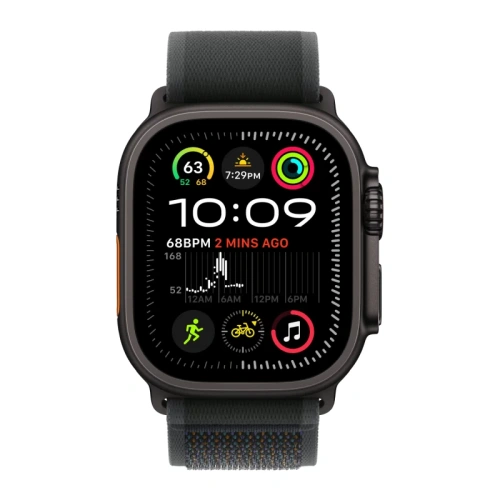 Часы Apple watch Ultra 2 2024 49mm Black Titanium Case Trail Loop Black S/M